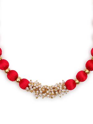 Red collar-necklace 3