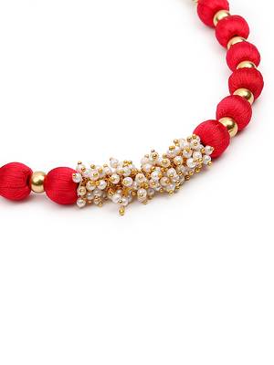 Red collar-necklace 4