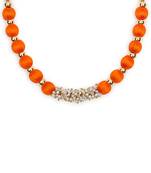 Orange collar-necklace
