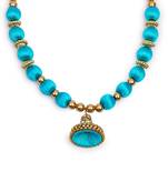 Blue collar-necklace