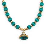 Green collar-necklace