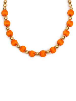 Orange collar-necklace 2