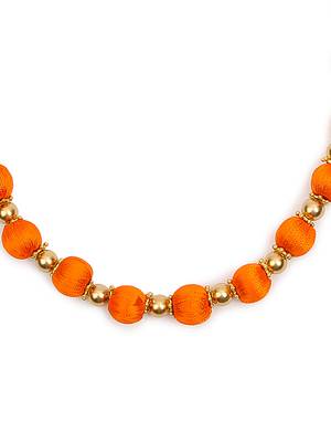 Orange collar-necklace 3