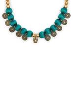 Green collar-necklace