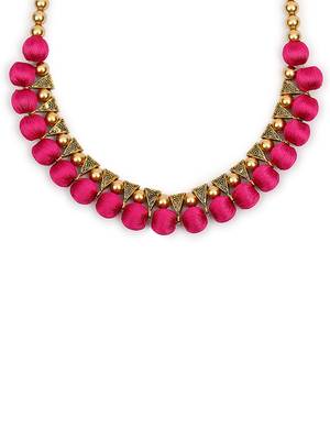 Pink collar-necklace 1