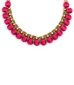 Pink collar-necklace