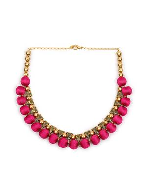 Pink collar-necklace 2
