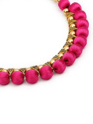 Pink collar-necklace 4