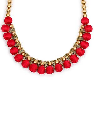 Red collar-necklace 1