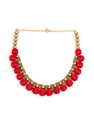 Red collar-necklace 2