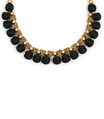 Black collar-necklace
