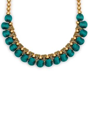 Green collar-necklace 1