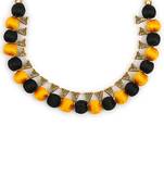 Black collar-necklace