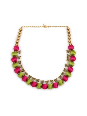 Pink collar-necklace 2