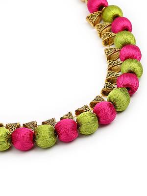 Pink collar-necklace 4