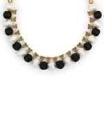 Black collar-necklace