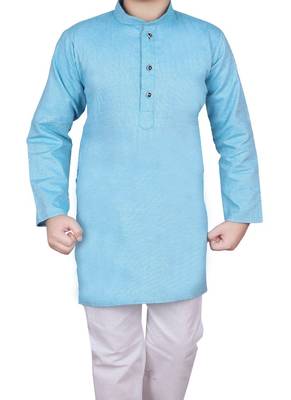 Frz Self Design Cotton Boys Kurta Pajama Set 3