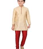 Fon Floral Jacquard Silk Kurta Pajama Set