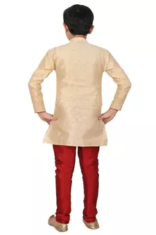 Fon Floral Jacquard Silk Kurta Pajama Set