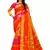 Red Woven Cotton Saree With Blouse