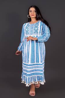 Hand Block  Printed Preminum Cotton Dress