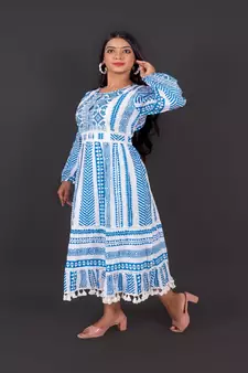 Hand Block  Printed Preminum Cotton Dress