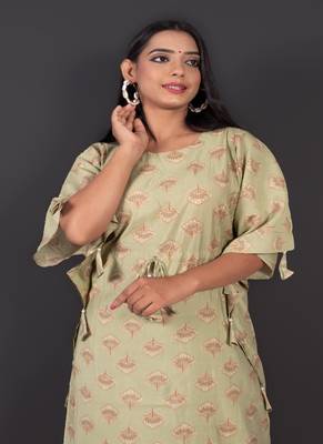 Modal Chanderi Kaftan With Pant 3