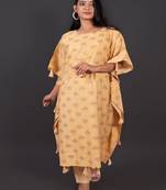 Modal Chanderi Kaftan With Pant