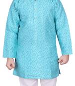 Frz Self Design Silk Boys Kurta Pajama Set