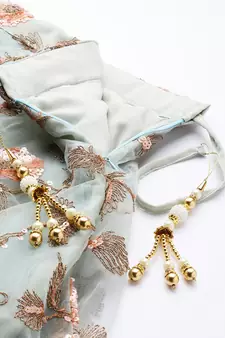 Exotic Sea Green Net Sequins Embroidered Wedding Designer Lehenga Choli with Dupatta