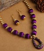 Purple south-indian-jewellery