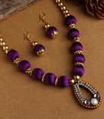 Purple south-indian-jewellery