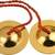 ROLIMOLI Brass plated Iron and Plastic Manjra Combo of 2 kartal music instrument 