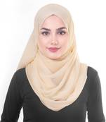 Pink plain chiffon hijab