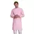 Pink plain cotton men-kurtas