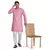 Pink plain cotton kurta-pajama