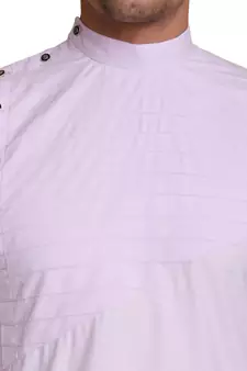 Purple plain cotton kurta-pajama