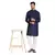 Blue plain cotton kurta-pajama