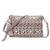 Anekaant Tribal Champagne & Multi Acrylic Cotton Canvas Striped Embellished Sling Bag