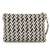 Anekaant Tribal Champagne & Multi Acrylic Cotton Canvas Striped Embellished Sling Bag