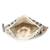 Anekaant Tribal Champagne & Multi Acrylic Cotton Canvas Striped Embellished Sling Bag