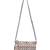 Anekaant Tribal Champagne & Multi Acrylic Cotton Canvas Striped Embellished Sling Bag