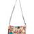 Anekaant Boho Orange & Multi Cotton Canvas Quirky Embroidered Sling Bag