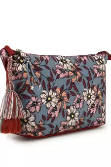 Rangoli Maroon & Multi Polycotton Floral Digital Print Sling Bag