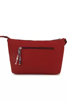 Rangoli Maroon & Multi Polycotton Floral Digital Print Sling Bag