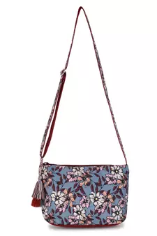 Rangoli Maroon & Multi Polycotton Floral Digital Print Sling Bag
