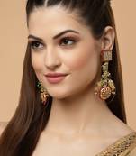 Red pearl earrings