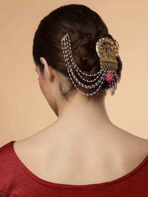 Pink pearl hair-accessories 1