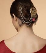 Pink pearl hair-accessories