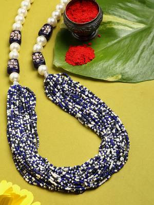 Blue pearl necklaces 2